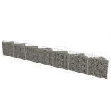horganyzott acél gabion fal 450 x 30 x 50 cm