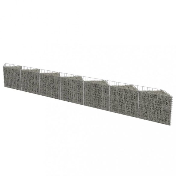 horganyzott acél gabion fal 450 x 30 x 50 cm