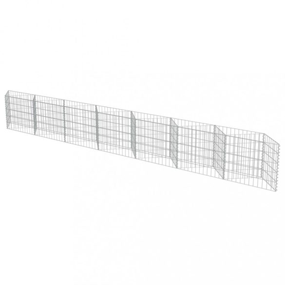 horganyzott acél gabion fal 450 x 30 x 50 cm