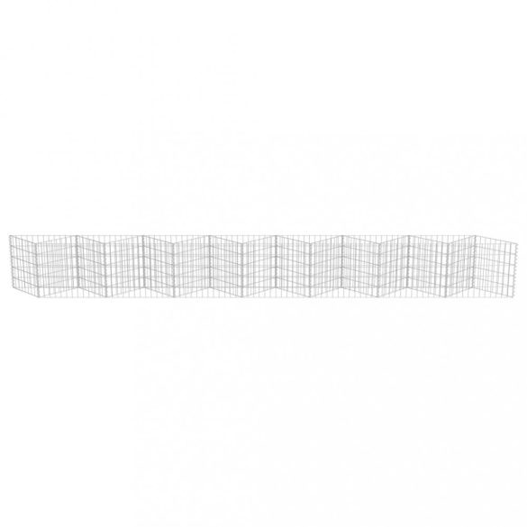 horganyzott acél gabion fal 450 x 30 x 50 cm