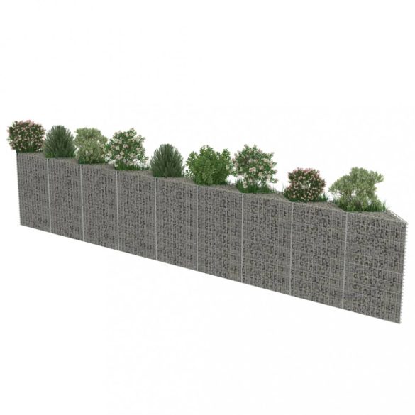horganyzott acél gabion fal 630 x 30 x 100 cm