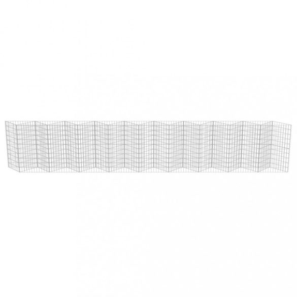 horganyzott acél gabion fal 630 x 30 x 100 cm