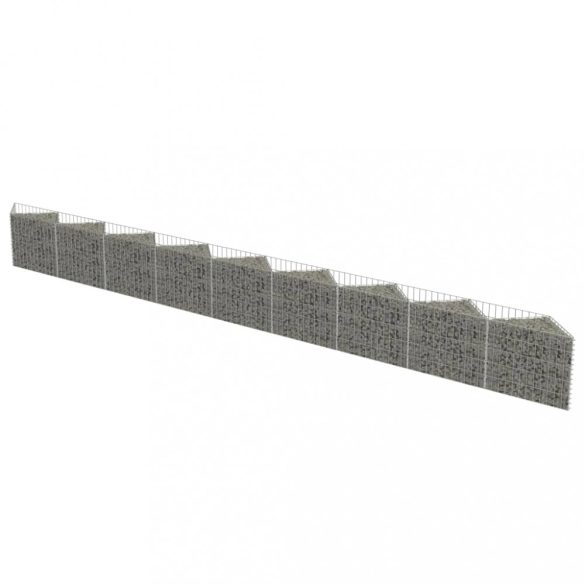 horganyzott acél gabion fal 630 x 30 x 50 cm