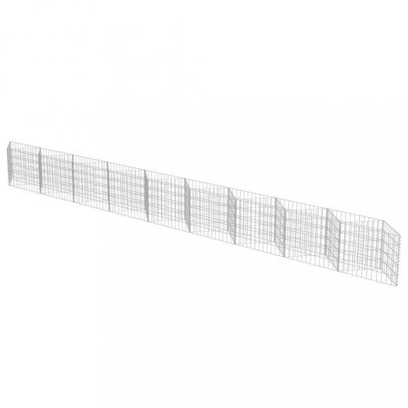 horganyzott acél gabion fal 630 x 30 x 50 cm