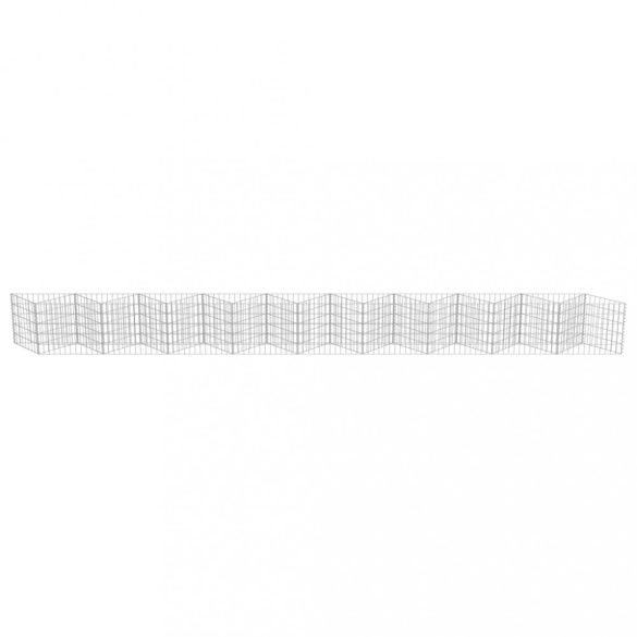 horganyzott acél gabion fal 630 x 30 x 50 cm