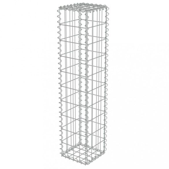 horganyzott acél gabion fal fedéllel 20 x 20 x 100 cm