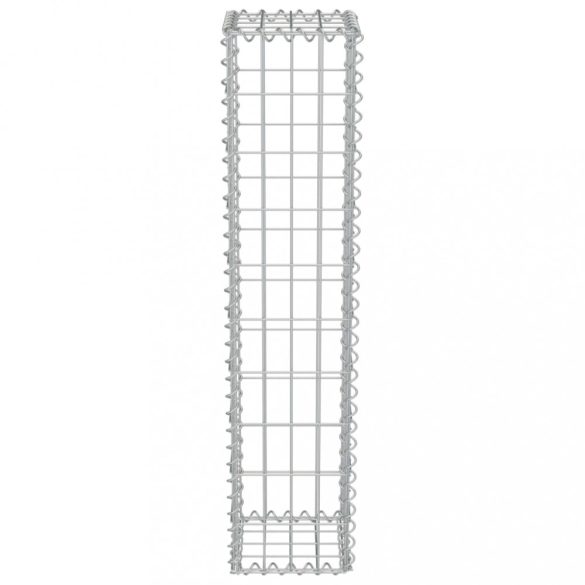 horganyzott acél gabion fal fedéllel 20 x 20 x 100 cm