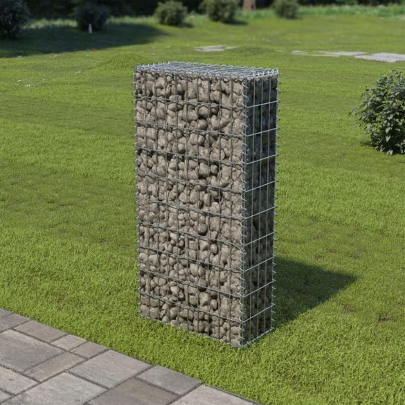 horganyzott acél gabion fal fedéllel 50 x 20 x 100 cm