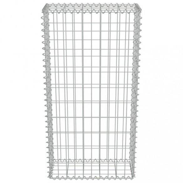 horganyzott acél gabion fal fedéllel 50 x 20 x 100 cm