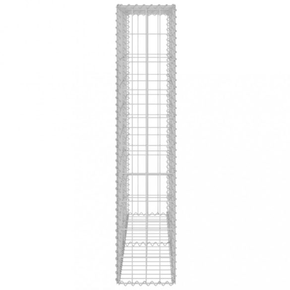 horganyzott acél gabion fal felső zárással 80 x 20 x 100 cm