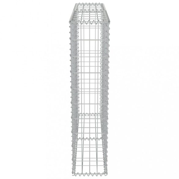 horganyzott acél gabion fal felső zárással 100 x 20 x 100 cm