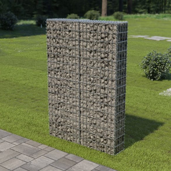 horganyzott acél gabion fal fedéllel 100 x 20 x 150 cm