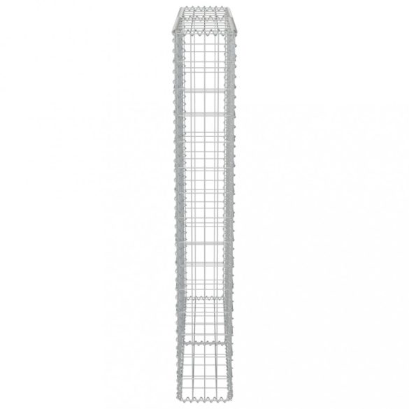 horganyzott acél gabion fal fedéllel 100 x 20 x 150 cm