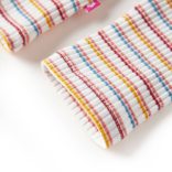 Ekrü színű hosszú ujjú gyerekpóló félgarbós nyakkal 128