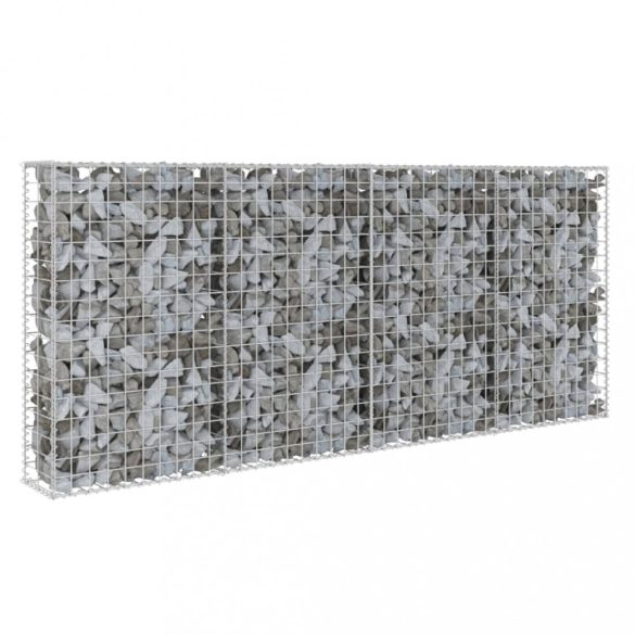 horganyzott acél gabion fal fedéllel 200 x 20 x 85 cm