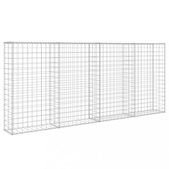 horganyzott acél gabion fal fedéllel 200 x 20 x 85 cm