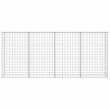 horganyzott acél gabion fal fedéllel 200 x 20 x 85 cm