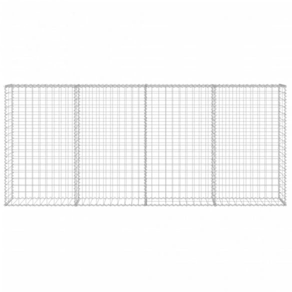 horganyzott acél gabion fal fedéllel 200 x 20 x 85 cm