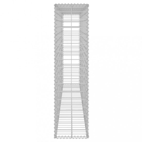 horganyzott acél gabion fal fedéllel 200 x 20 x 85 cm