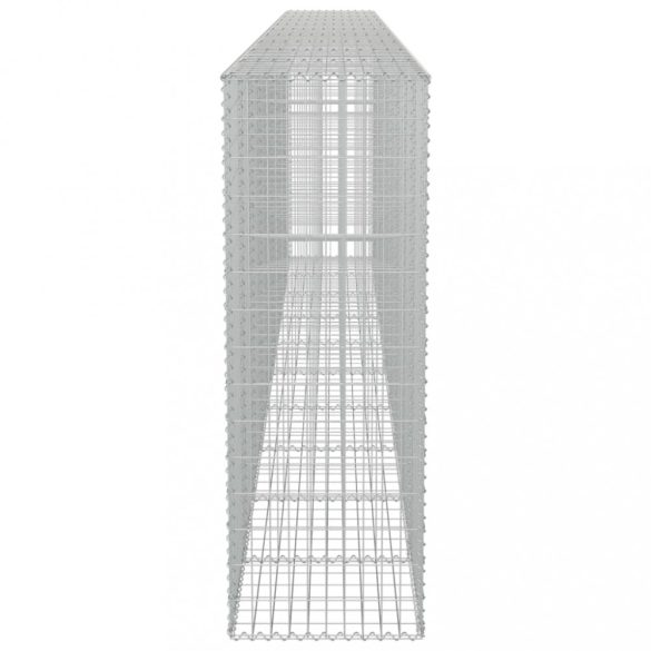 horganyzott acél gabion fal fedéllel 600 x 50 x 150 cm