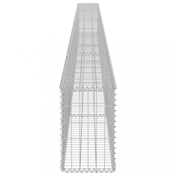 horganyzott acél gabion fal fedéllel 600 x 30 x 50 cm
