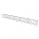horganyzott acél gabion fal fedéllel 600 x 30 x 50 cm