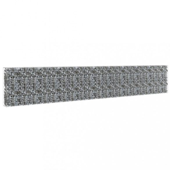 horganyzott acél gabion fal fedéllel 600 x 30 x 100 cm