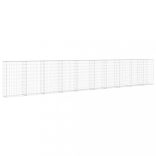 horganyzott acél gabion fal fedéllel 600 x 30 x 100 cm