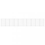 horganyzott acél gabion fal fedéllel 600 x 30 x 100 cm