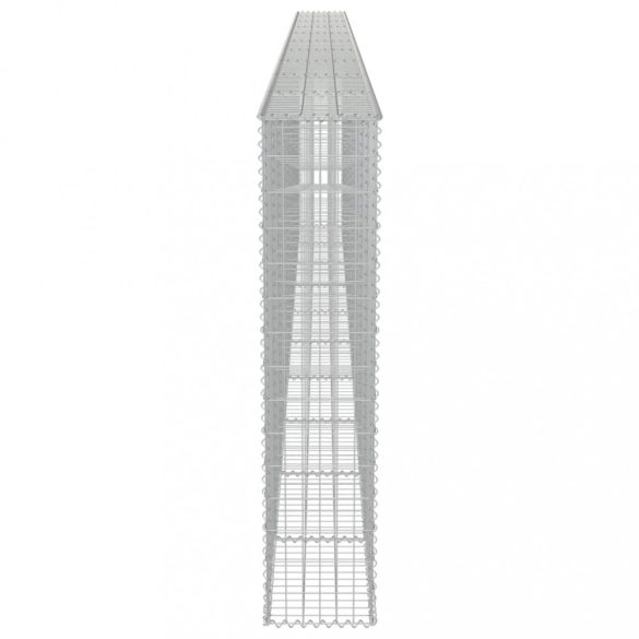 horganyzott acél gabion fal fedéllel 600 x 30 x 150 cm