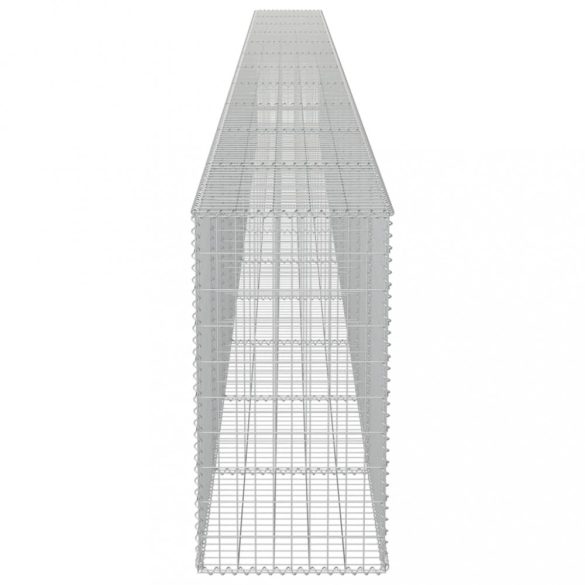 horganyzott acél gabion fal fedéllel 900 x 50 x 100 cm