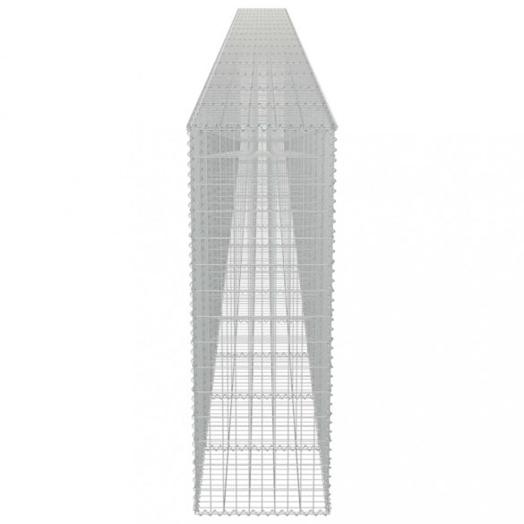 horganyzott acél gabion fal fedéllel 900 x 50 x 150 cm