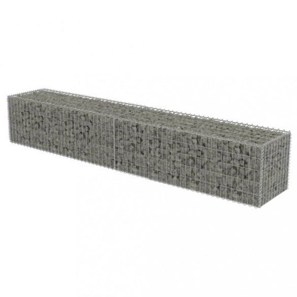 horganyzott acél gabion fal fedéllel 300 x 50 x 50 cm