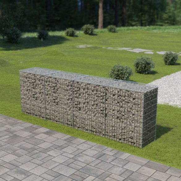 horganyzott acél gabion fal fedéllel 300 x 50 x 100 cm