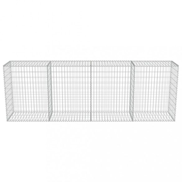horganyzott acél gabion fal fedéllel 300 x 50 x 100 cm