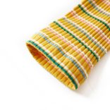 Okkersárga hosszú ujjú gyerekpóló félgarbós nyakkal 104