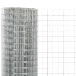 ezüst horganyzott acél csirkeháló drótkerítés 10 x 1,5 m