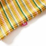 Okkersárga hosszú ujjú gyerekpóló félgarbós nyakkal 128