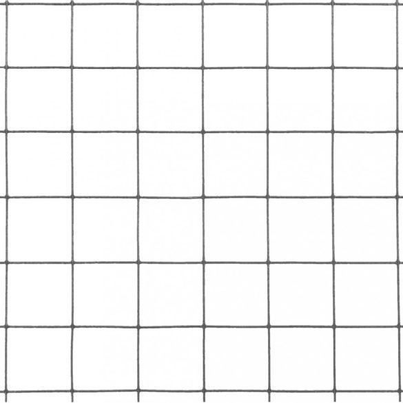 szürke PVC-bevonatú acél csirkeháló drótkerítés 10 x 1,5 m