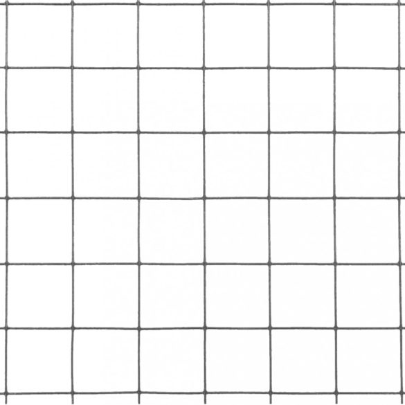 szürke PVC-bevonatú acél csirkeháló drótkerítés 25 x 1,5 m