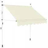 kézzel feltekerhető napellenző krém, 150 cm