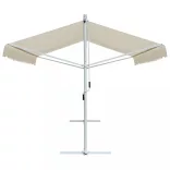 krémszínű szabadon álló napellenző 3 x 3 m