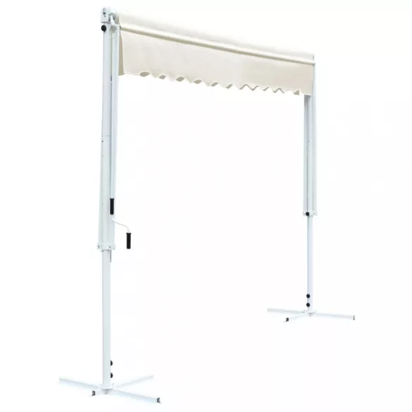 krémszínű szabadon álló napellenző 3 x 3 m