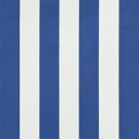 feltekerhető kék és fehér napellenző 350 x 150 cm