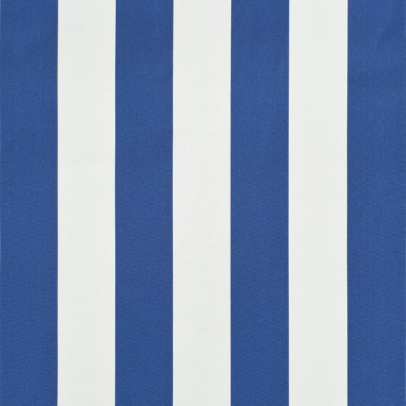 feltekerhető kék és fehér napellenző 350 x 150 cm