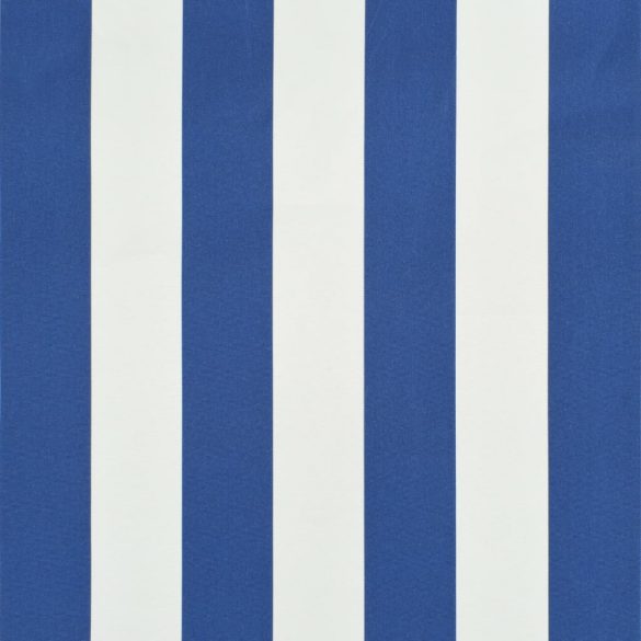 feltekerhető kék és fehér napellenző 400 x 150 cm
