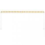 feltekerhető sárga és fehér napellenző 300 x 150 cm