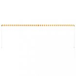 feltekerhető sárga és fehér napellenző 400 x 150 cm