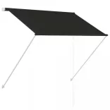 feltekerhető antracitszürke napellenző 150 x 150 cm