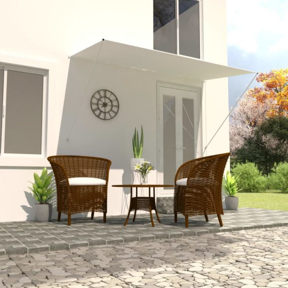 feltekerhető krémszínű napellenző 250 x 150 cm